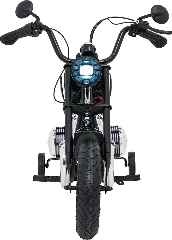 Mota elétrica para crianças 24V BMW R18, Rodas	ar bombeado Preta
