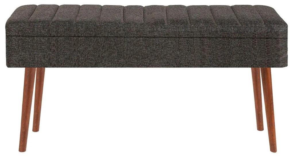 Bench Vina – Nogueira e Antracite – 90x39x40 cm