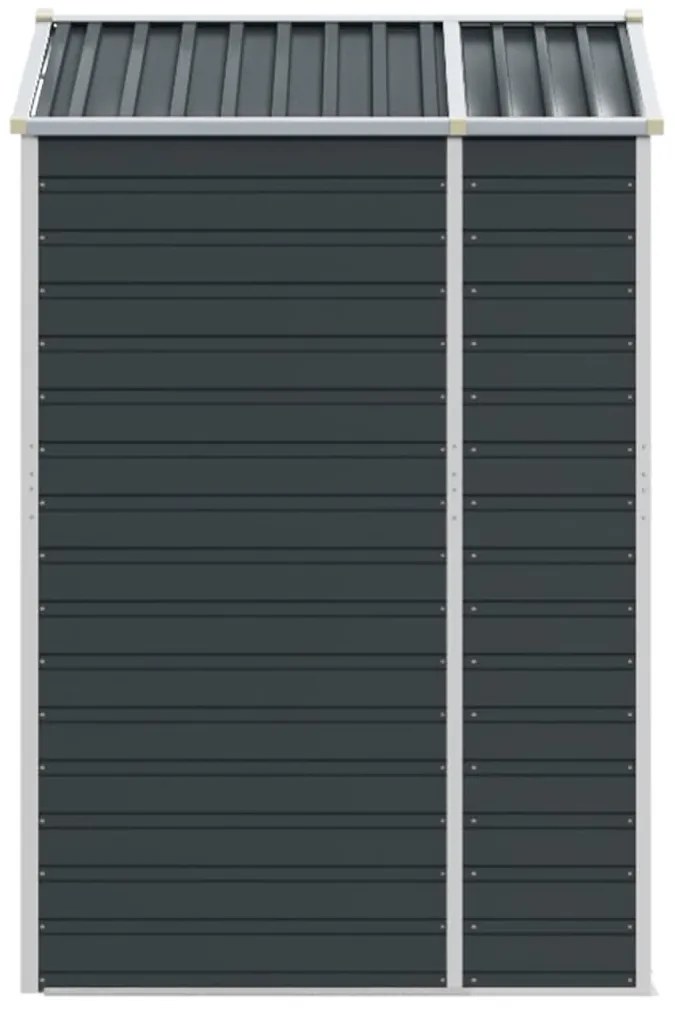 Abrigo de jardim 191x130x198 cm aço galvanizado antracite
