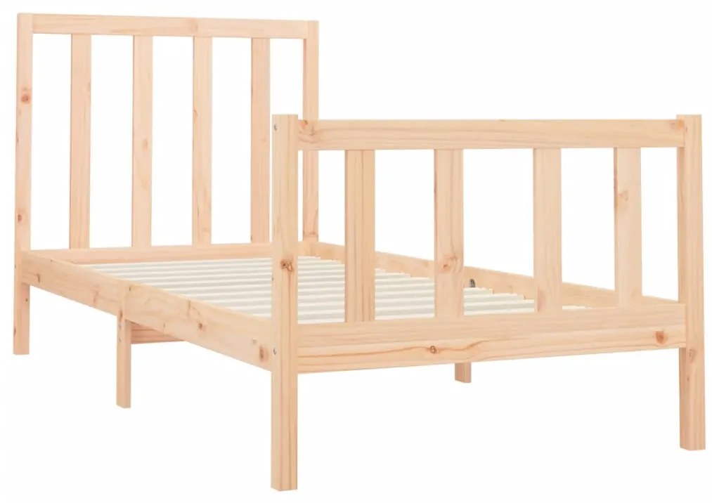 Cama sem colchão 90x200 cm madeira de pinho maciça