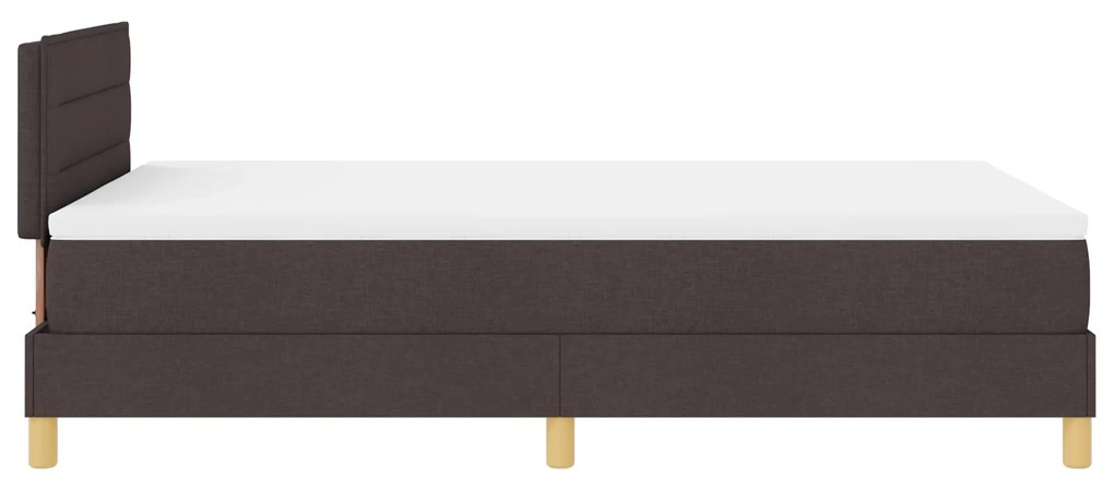Cama Box Spring com Colchão Castanha 120x200 cm Tecido