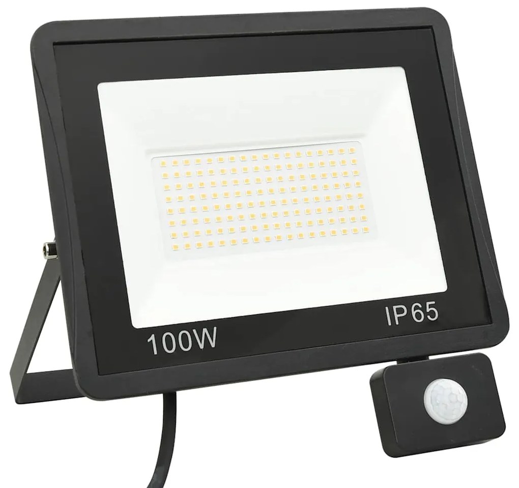 Projetor c/ iluminação LED e sensor 100 W branco frio