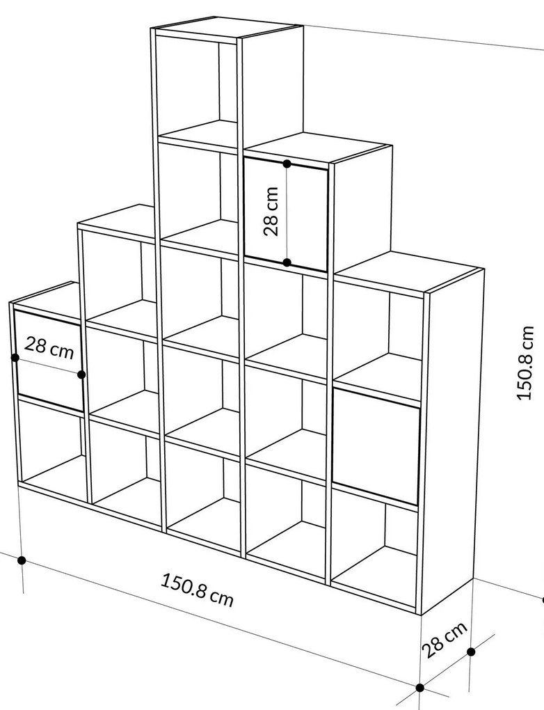Secretária de Estudo e Estante Extra – Creme e Preto – Secretária: 120