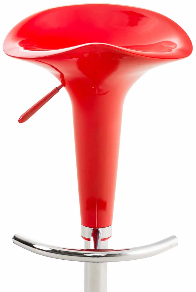 Banco de bar Saddle regulável em altura 60 - 85 cm Vermelho