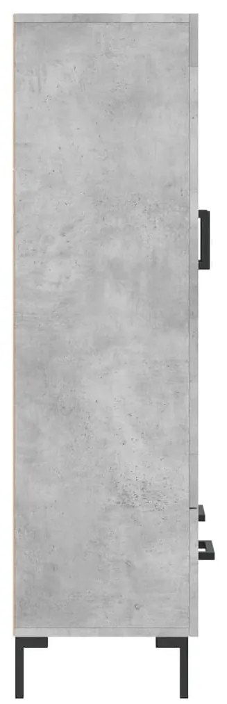 Aparador alto 69,5x31x115 cm derivados de madeira cinza-cimento