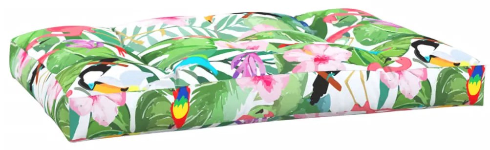 Almofadão para sofá de paletes 120x80x12cm tecido multicolorido