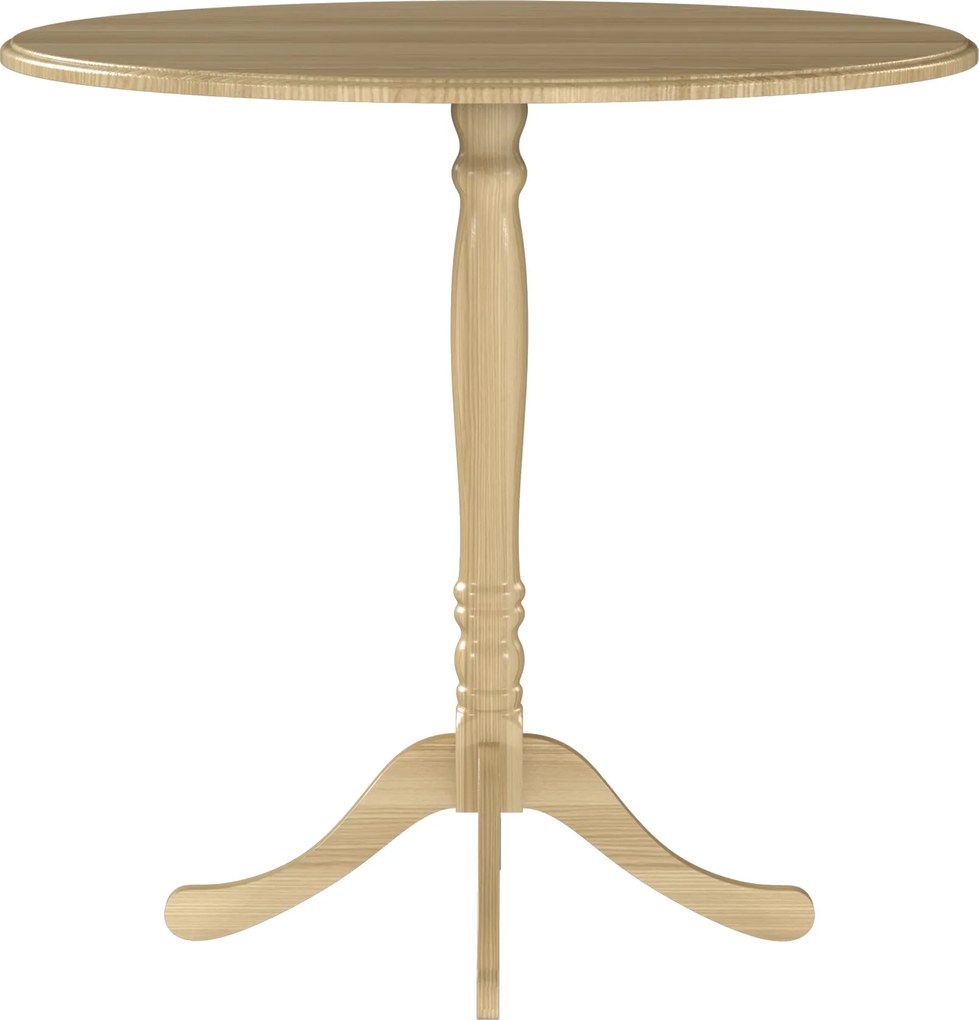 HOMCOM Mesa de jantar redonda para 4 pessoas Ø 80 cm, mesa de cozinha, base em aço, estilo moderno, madeira natural | Aosom Portugal