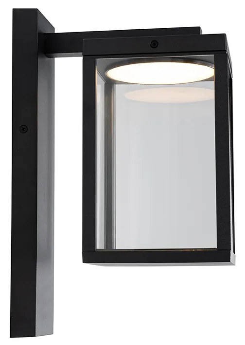 Lanterna de parede exterior preta com LED IP54 - Ferdinand Moderno
