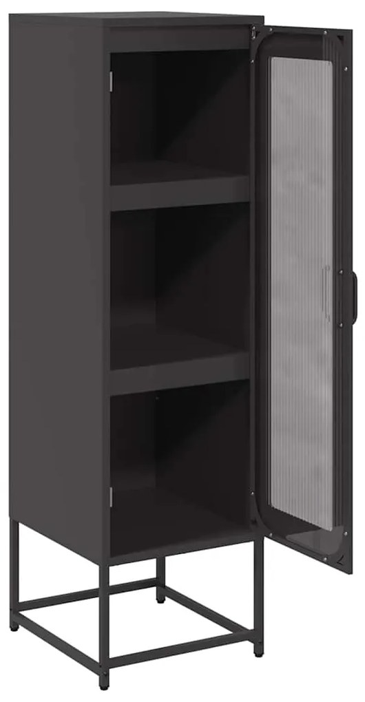 Móvel alto 36x39x123 cm aço laminado a frio preto