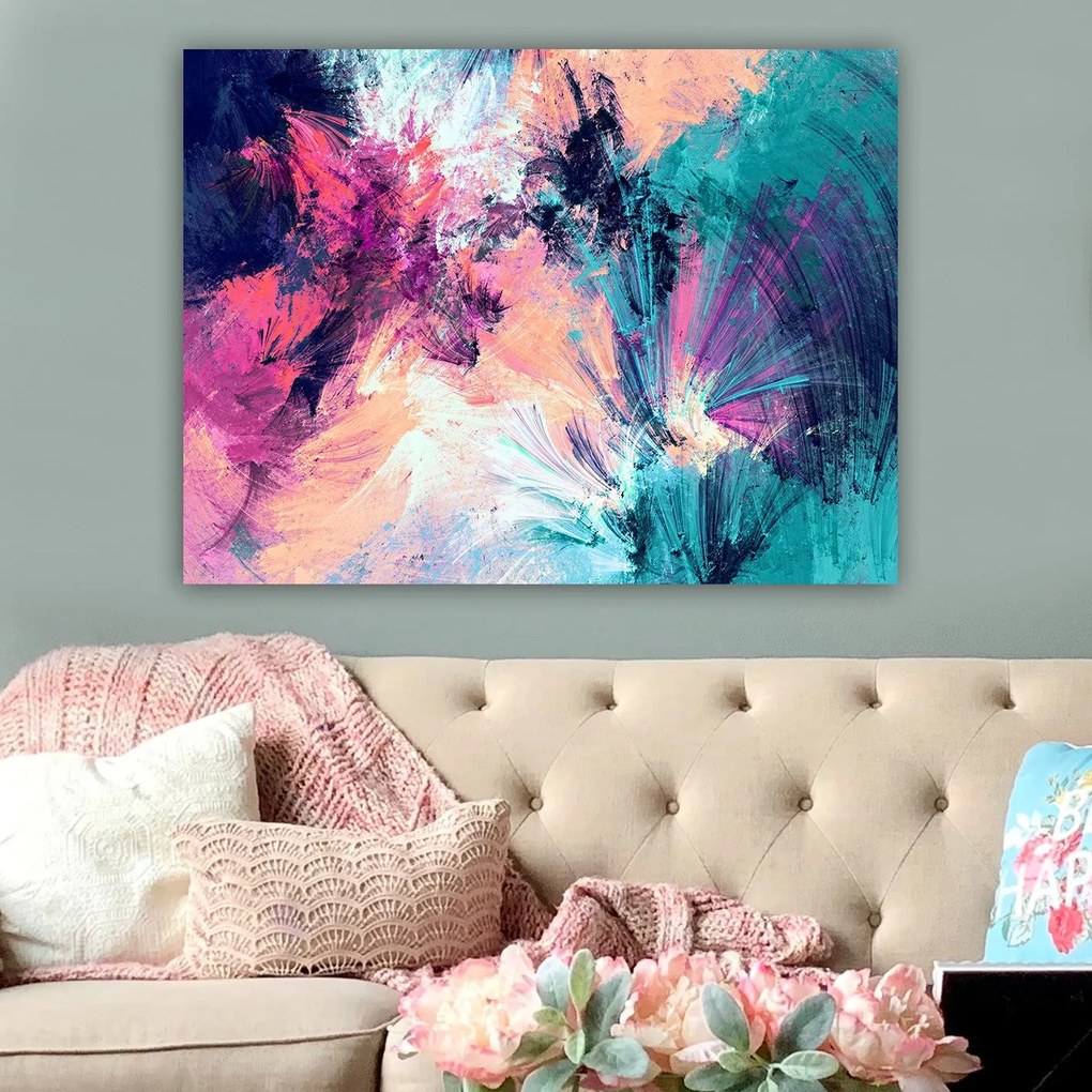 Pintura Decorativa em Tela 644687473_70100 – Multicolor – 70 x 100 cm
