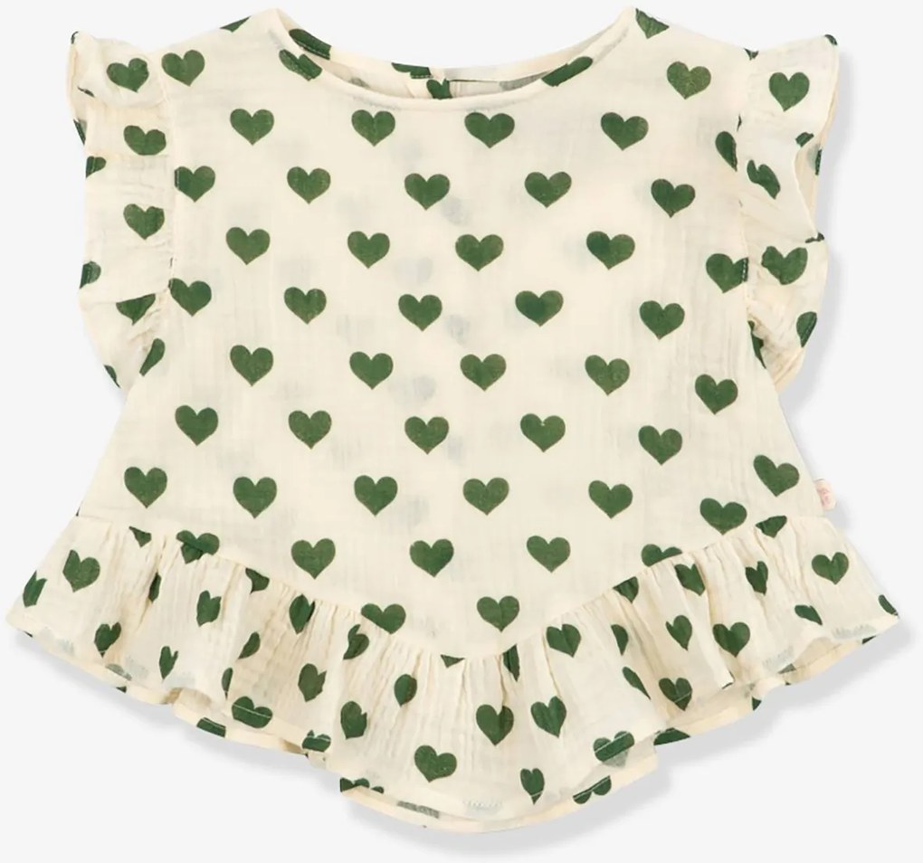Top franzido COCO KONGES SLOJD verde