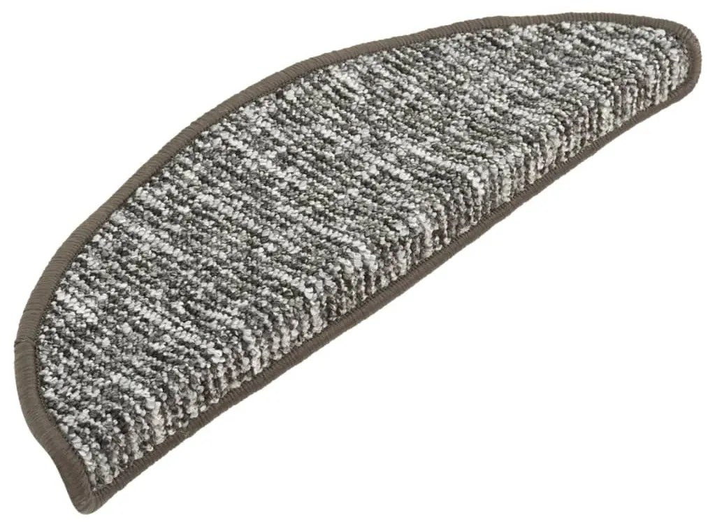 Tapete/carpete para degraus 15 pcs 56x17x3 cm antracite