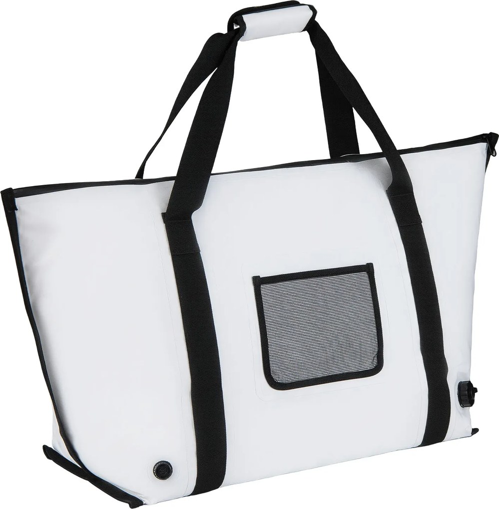 Saco térmico impermeável para peixe com fecho de correr, alça e válvula de drenagem; mantém o gelo durante 24 horas; geleira portátil em PVC, 98 cm Br