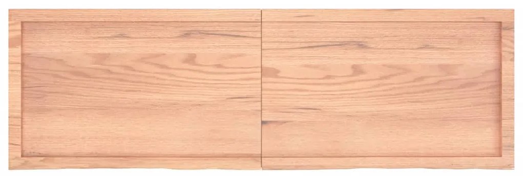Tampo de mesa 160x50x(2-6) cm carvalho tratado castanho-claro