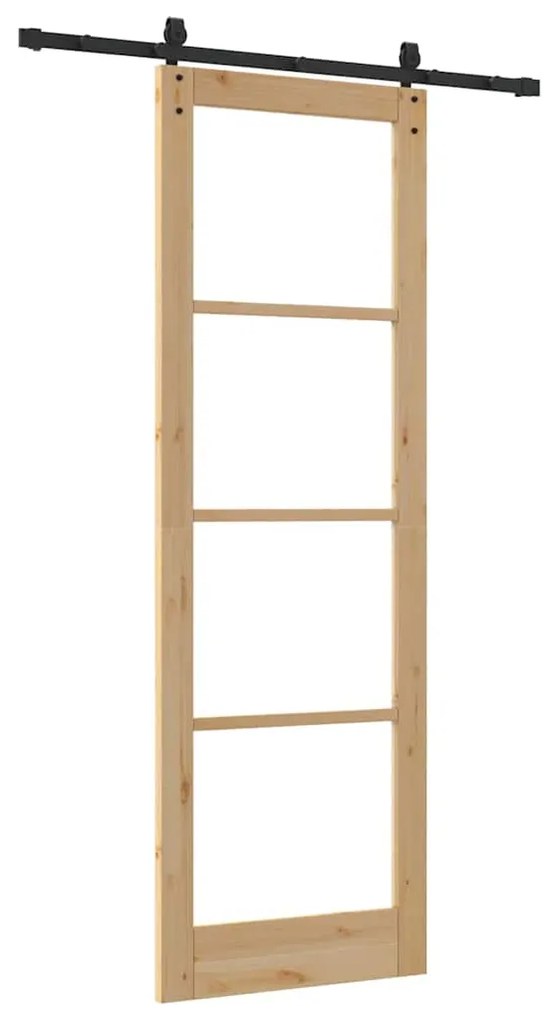 Porta Deslizante vidaXL com Conjunto de Ferragens 'ORKDAL'78x232 cm