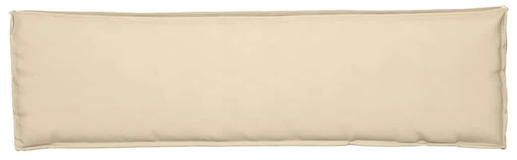 Almofada para Palete para Banco Bege 140 x 40 x 8 cm - Tecido Oxford
