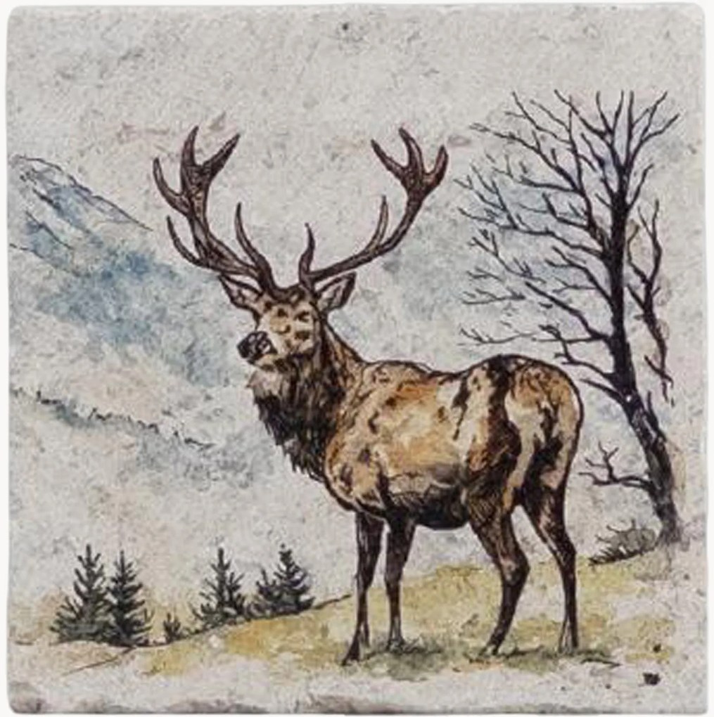 Bases para copos Scenic Stag, conjunto de 4