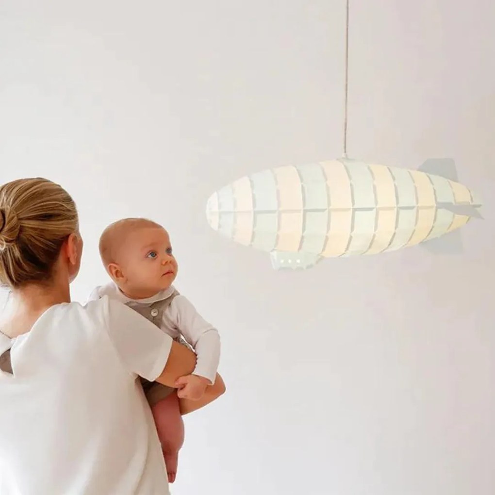 Orikomi DIY Dirigível Risca Kit - Branco/Rosa