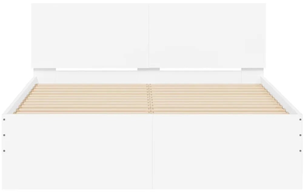 Estrutura de cama com cabeceira 120x200 cm branco