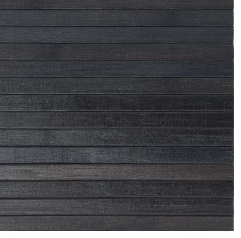 Tapete retangular 100x300 cm bambu cinzento