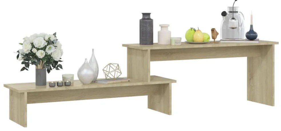 Móvel de TV 180x30x43 cm derivados de madeira carvalho sonoma