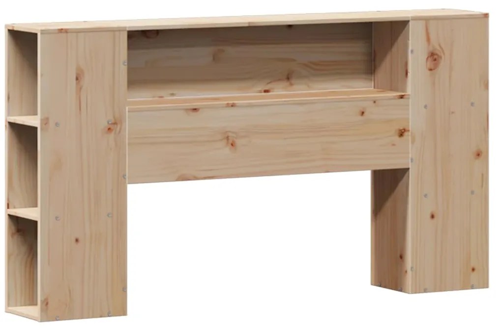 Cama com estante sem colchão 140x190 cm pinho maciço