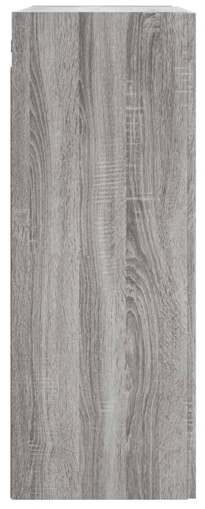 Armário de parede 69,5x34x90 cm deriv. madeira cinzento sonoma