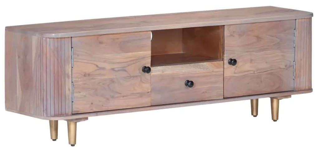 Móvel de TV 118x30x40 cm madeira de acácia maciça