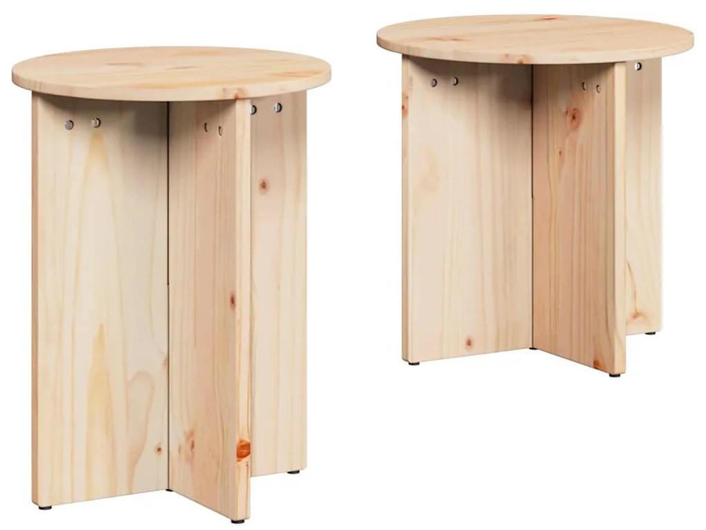 Mesa de centro 2 pcs Natural 41,5 x 41,5 x 41 cm