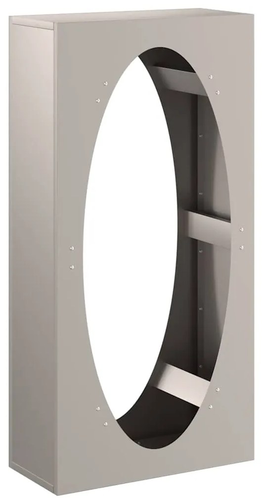 Rack de lenha 50x23x100 cm aço resistente às intempéries