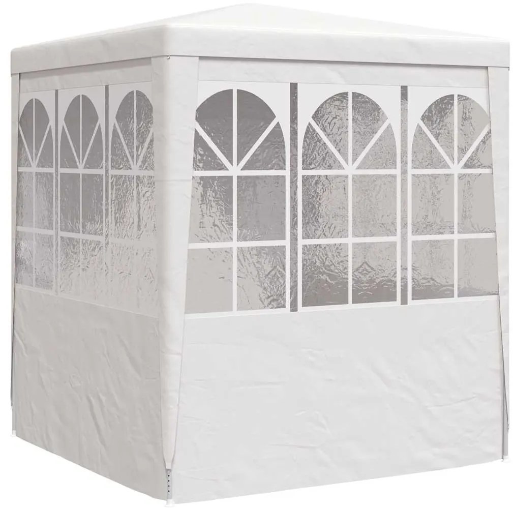 Tenda festas com paredes laterais 2x2m 90g/m² branco