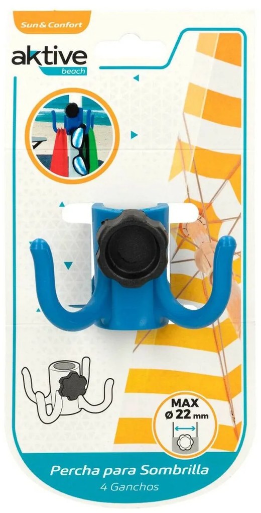 Cabide para guarda-sol Colorbaby Plástico 11 x 5 x 11 cm (30 Unidades)
