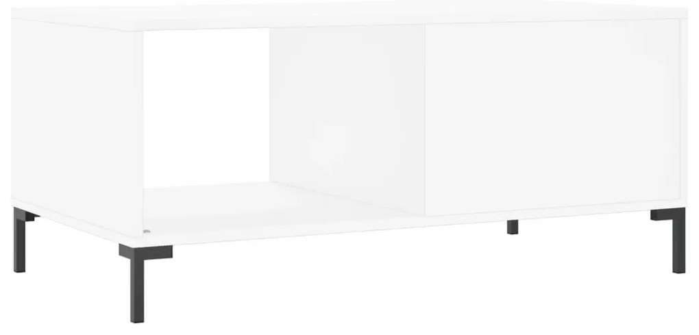 Mesa de centro 90x50x40 cm madeira processada branco