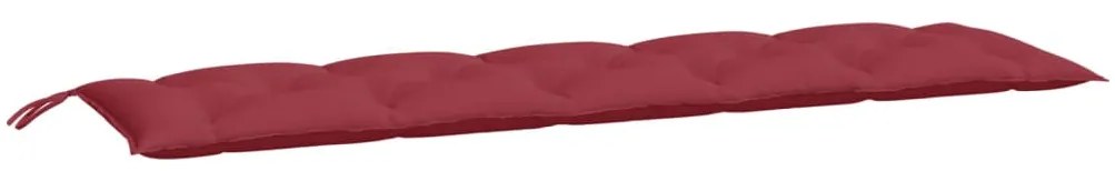 Almofadões banco jardim 2 pcs tecido oxford vermelho tinto