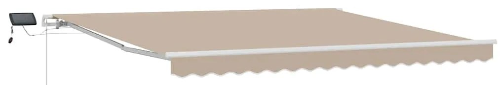 Toldo Retrátil with Manual Bege 400 × 350 cm Bege