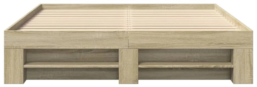 Estrutura cama s/ colchão derivados de madeira carvalho sonoma