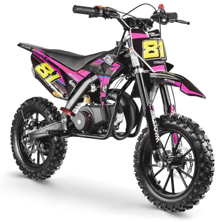 Mota gasolina 50cc crianças MX STORM Rosa