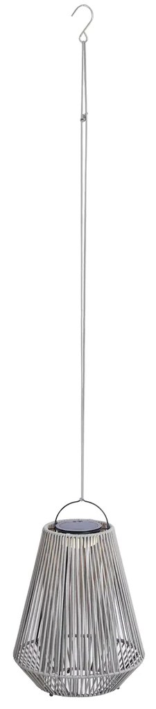 Candeeiro de mesa boémio cinzento Incl. LED Regulável em 3 níveis IP54 Recarregável a energia solar - Duca