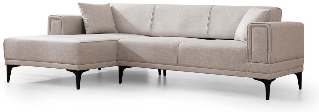 Sofá-cama de canto Horizon – Ecru – 140x250 cm