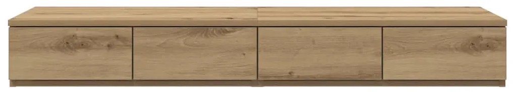 Camas Armazenamento vidaXL Carvalho Artesanal 120x36,5x16,5 cm Madeira