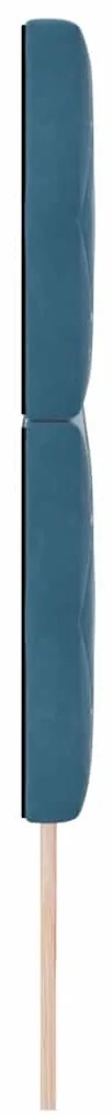 Cabeceira LED Azul Escuro, 100 cm, Veludo