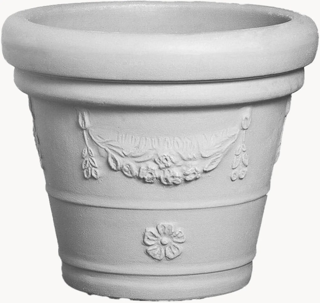 Vaso para exterior Festonato, Alt 40 cm