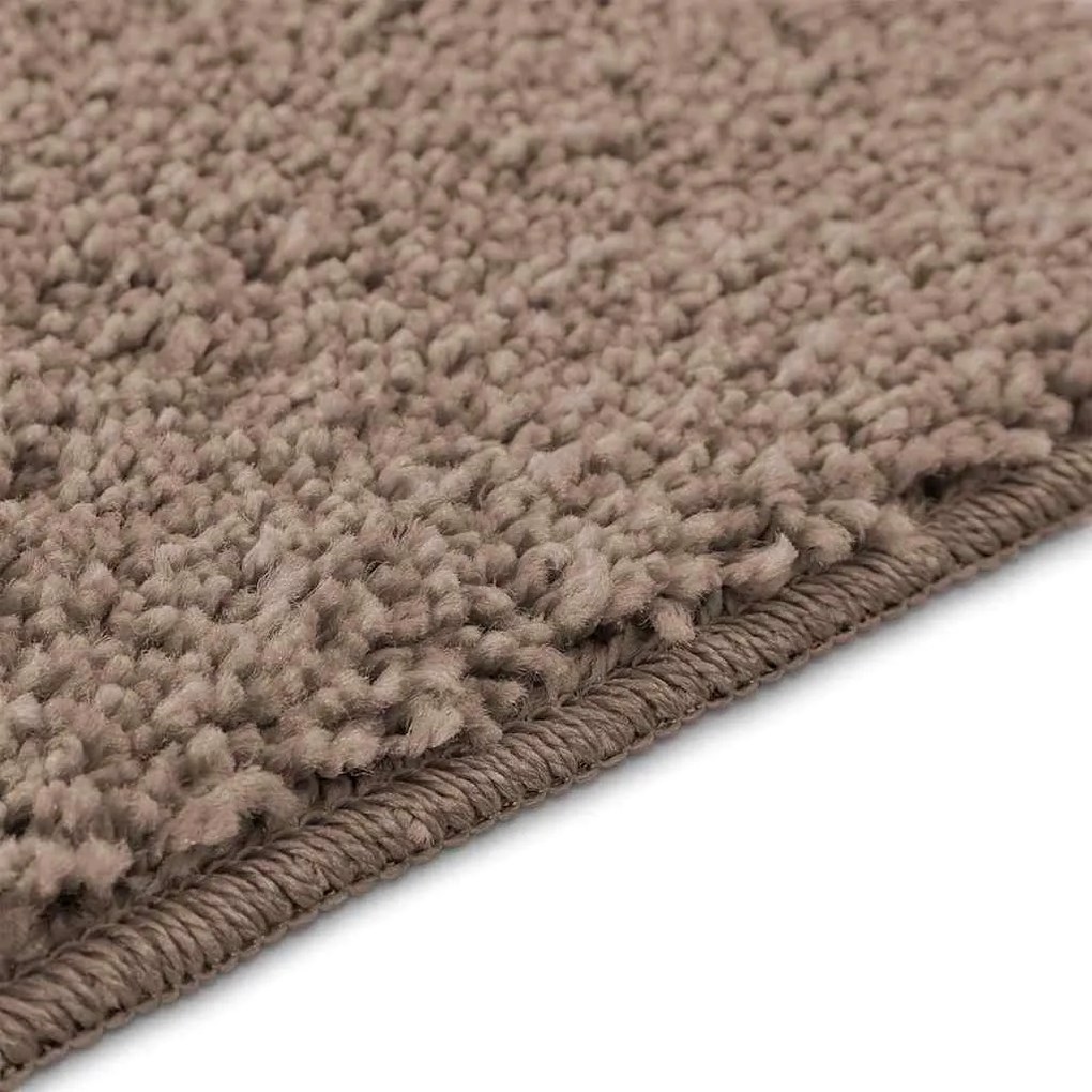 Tapete de Banho Retangular Castanho 60x90 cm Polipropileno Antiderrapa