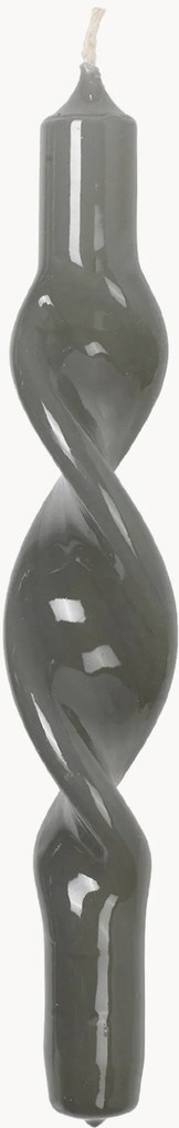 Velas cónicas artesanais Twist, conjunto de 2
