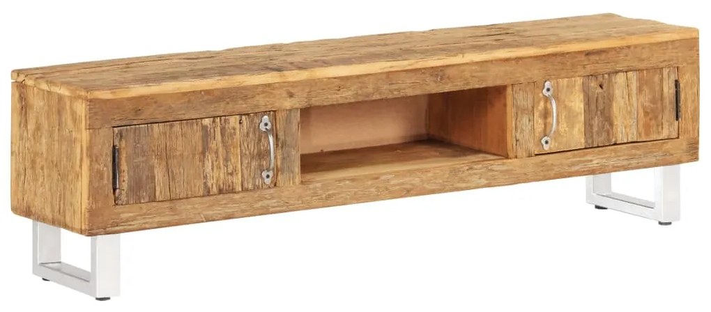 246416 vidaXL Suporte para TV madeira reciclada maciça 140x30x40 cm