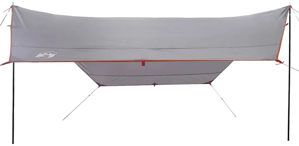 Lona de campismo 430x380x210 cm impermeável laranja