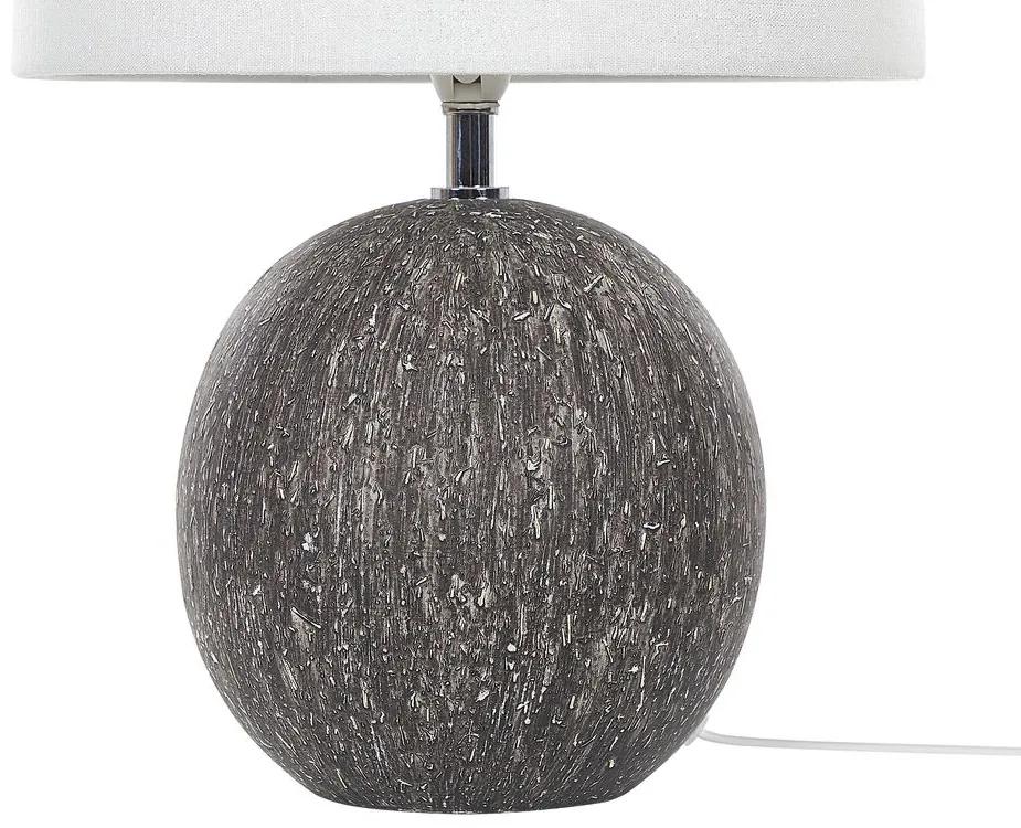 Candeeiro de mesa em cerâmica preto e branco 39 cm FONISSA Beliani