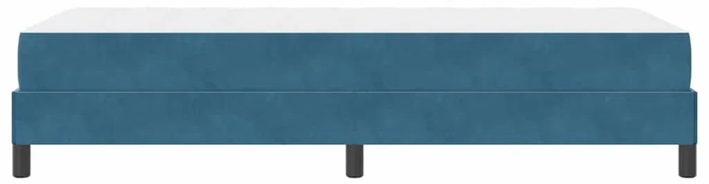 Cama box spring com colchão Azul Escuro 80 x 200 cm Veludo