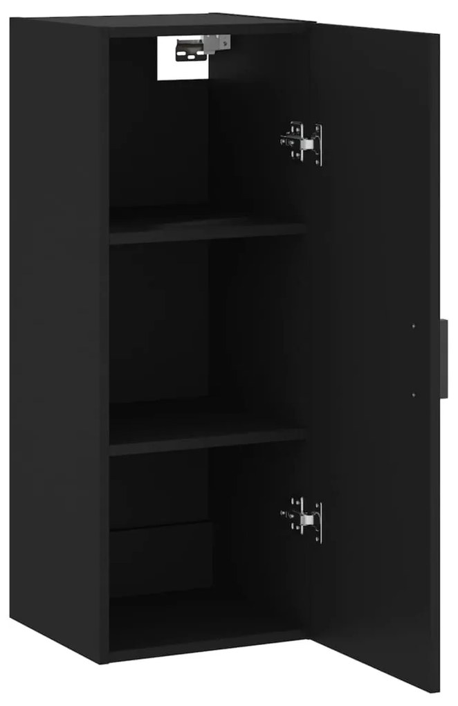 Armário de parede 34,5x34x90 cm preto