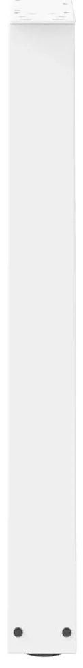 Pés para mesa de jantar em V, 2 peças, branco, 100x(72-73,3) cm, aço